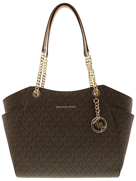 michael kors jet set chain tote nickel|michael kors jet set large.